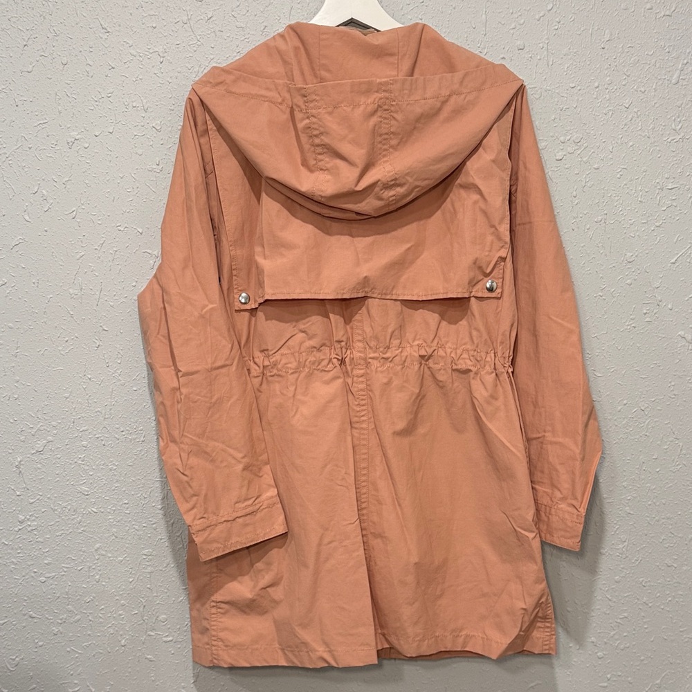 J. Crew Lightweight Utility Raincoat Jacket Blush Peach Women’s Size Small - Picture 7 of 9